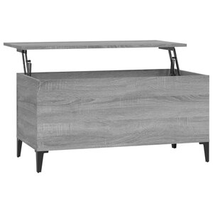 vidaXL Table basse Sonoma gris 90x44 5x45 cm Bois d'ingénierie
