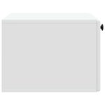 vidaXL Meuble TV mural 59 5 x 41 x 30 cm Blanc Bois d'ingénierie
