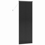 vidaXL Store de Fenêtre avec des rideaux Autre Noir 80 x 130 cm Aluminium