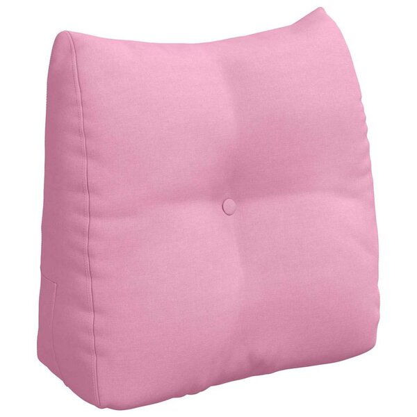 vidaXL Coussin de Dos Rose 45 x 24 x 50 cm tissu