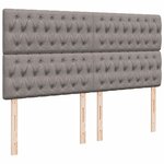 VidaXL Cadre de lit ottoman avec matelas taupe 160x200 cm tissu