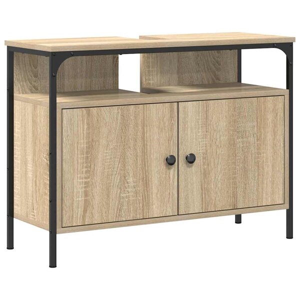 vidaXL Meuble de Lavabo de Salle de Bain Marron 80 x 30 x 60 cm