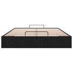 vidaXL Cadre de lit ottoman sans matelas noir 140x190 cm velours
