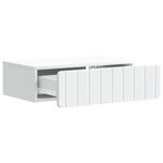 vidaXL Table d'appoint murale Blanc 59 x 34 5 x 17 cm