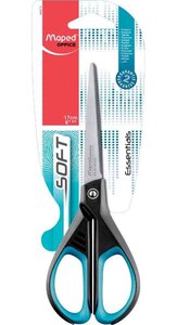 Ciseaux Essentials Soft, rond, longueur: 170 mm noir/bleu MAPED