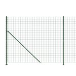 vidaXL Clôture en treillis métallique avec bride vert 2 2x25 m
