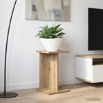 vidaXL Support de Plante 2 pièces Chêne artisanal 25 x 25 5 x 40 5 cm