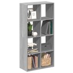 vidaXL Étagère séparatrice de pièce sonoma gris 69 5x29x137 5 cm