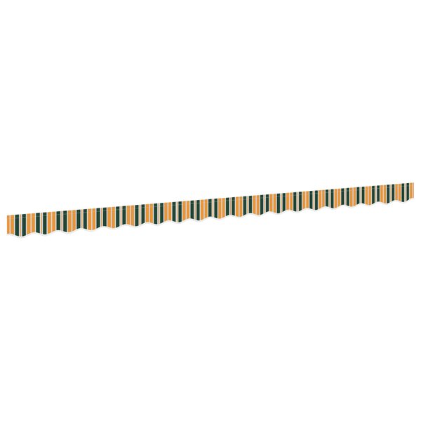 vidaXL Bandeau de Store pour cadre de 4.5 m Vert et Jaune 4.3x0.2 m