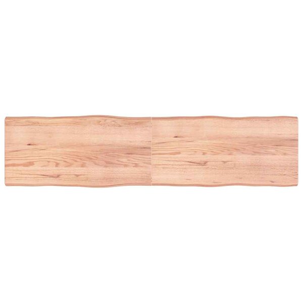 vidaXL Dessus de table bois massif traité bordure assortie