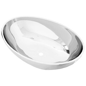 vidaXL Lavabo 40 x 33 x 13 5 cm Céramique Argenté
