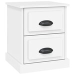vidaXL Table de chevet blanc 39x39x47 5 cm bois d’ingénierie