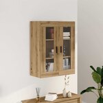 vidaXL Armoire murale chêne artisanal 69 5x34x90 cm