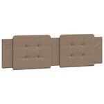 vidaXL Cadre de lit avec LED sans matelas cappuccino 180x200 cm