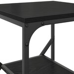 vidaXL Table d'appoint Chêne noir 41 x 40 x 60 cm