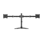 Support de table Aisens Eco avec base pivotante et inclinable pour moniteur/téléviseur 20 kg (3 pivots - 2 bras) de 17 à 35 pouces - Noir