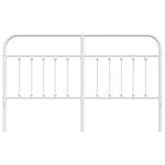 vidaXL Tête de lit de remplacement métal blanc 180 cm
