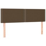 vidaXL Sommier à lattes de lit avec matelas Marron foncé 140x190 cm