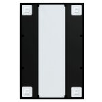 vidaXL Miroir mural noir 60x40 cm métal