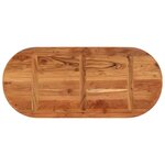 vidaXL Dessus de table 110x50x2 5 cm ovale bois massif d'acacia