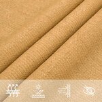 vidaXL Voile d'ombrage 160 g/m² triangulaire sable 5x5x6 m PEHD