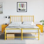 vidaXL Tables de chevet 2 Pièces jaune 34 5x39x44 cm acier
