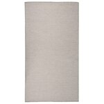 vidaXL Tapis à tissage plat d'extérieur 80x150 cm gris clair