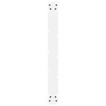 vidaXL Pieds de table à manger Blanc 2 pièces 80 x (72-73) cm Acier