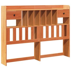 vidaXL Tête de lit avec rangement cire marron 150cm bois massif de pin