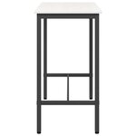 vidaXL table Blanc 100 x 50 x 91 cm Bois d'ingénierie et acier