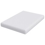vidaXL Matelas Blanc 140 x 200 cm Polyester