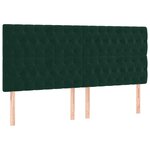 vidaXL Sommier à lattes de lit matelas et LED Vert foncé 200x200 cm