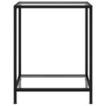 vidaXL Table console Transparent 60x35x75 cm Verre trempé