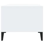 vidaXL Table basse blanc 90x50x40 cm bois d'ingénierie