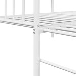 Lit de jour vidaXL avec lit escamotable blanc 75x190 cm en acier