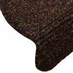 vidaXL Tapis d'escalier auto-adhésifs 30 pièces 65 x 21 x 4 cm Marron Demi-rond Grand
