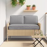 vidaXL Set de coussins de palette 3 Pièces Gris 120 x 60 x 12 cm