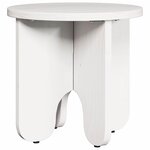 vidaXL Table basse 2 Pièces Blanc 39 5 x 39 5 x 30 cm Bois de pin massif