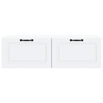 vidaXL Meuble TV mural Blanc 98 x 41 x 30 cm Bois d'ingénierie