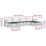vidaXL Ensemble de canapés d'extérieur 6 pc Naturel