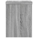 vidaXL Supports pour plantes 2 Pièces sonoma gris bois d'ingénierie