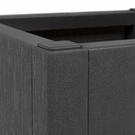 vidaXL Cache-pot de jardin Anthracite 36 x 36 x 35 cm Polypropylène
