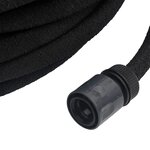vidaXL Tuyau d'arrosage de jardin noir 0 6" 10 m caoutchouc