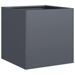 vidaXL Jardinière anthracite 40x40x40 cm acier laminé à froid