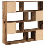 vidaXL Bibliothèque/Séparateur de pièce vieux bois 105x24x102 cm