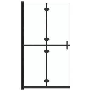 vidaXL Paroi de douche pliable Verre ESG transparent 120x190 cm