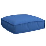 vidaXL Set de coussins en palette de 2 pièces bleu royal en tissu Oxford