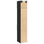 vidaXL Armoire de rangement mince noir 40x42 5x225cm bois d'ingénierie