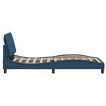 vidaXL Cadre de lit sans matelas bleu 90x190 cm tissu