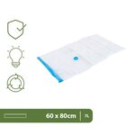 Pack and Move - Lot 6 Housses Rangement Sous Vide - Taille M 60 x 80 cm - Sac de Compression - Manteaux  Habils Ski - Moyen Format - Fermeture Zip